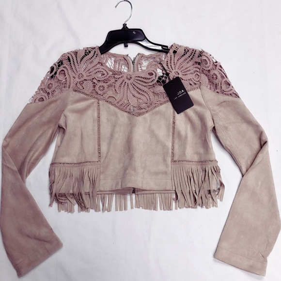 crochet fringe crop top